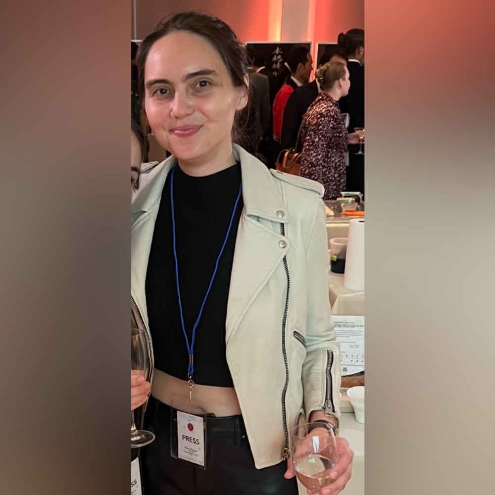 All Saints Cream Leather Jacket